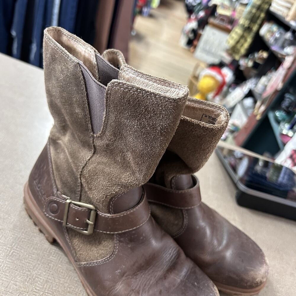 Bogs women's Bobby Mid Boot in brown waterproof leather and suede size 6.5 - Picture 3 of 8